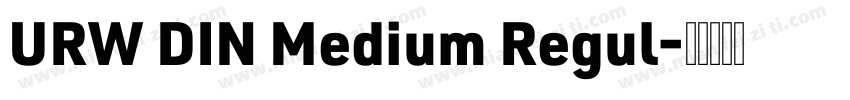 URW DIN Medium Regul字体转换
